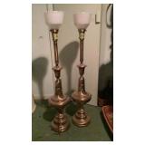 Pair of matching floor lamps (approximately 3