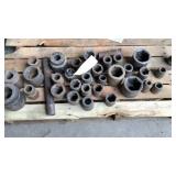assortment of spline drive sockets