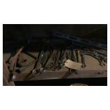 assortment of wrenches and misc tools
