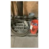 grout pump, concrete vibrator and galvanized brack