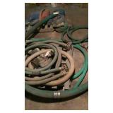 assortment of trash pump hose and fittings