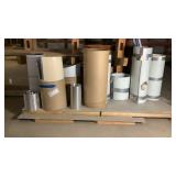 rolls of aluminum stock and flashing