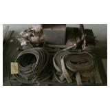 pallet of fittings and lifting straps