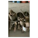 pallet of hardware and come-along