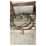 2 bridle heavy duty cable w/ hooks, 2 chokers w/ a