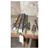 assortment of masonry bits