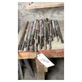 assortment of masonry bits