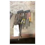 assortment of masonry bits