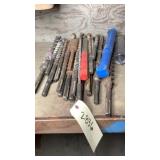 assortment of masonry bits