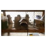 mr ready heater, slump cones and elephant trunk
