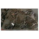 assortment of heavy duty chains