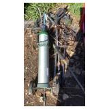 Portable oxygen tank and pressure washer hose