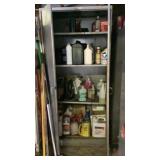 Metal cabinet and contents 36w 78t 24d