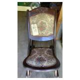 Decorative vintage/antique folding rocking chair