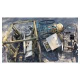 Metal art  And Wood Wagon