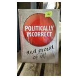 Metal sign 12" x 17"