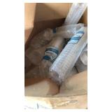 Box of plastic cocktail glasses