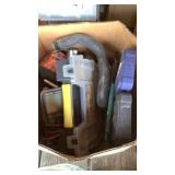 Box of misc automotive, tools, hardware