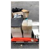 Sink, Backpack Sprayer, Floor Mats, Saw Horses,