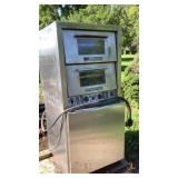 Bakers Pride refrigerator and double oven
