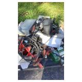 Pallet of misc electrical, welding, motors,