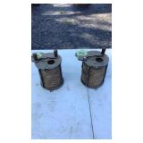 Plaster Decorative Reels ONE IS CHIPPED