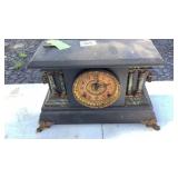 Antique Mantle Clock MISSING FACE