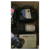 Sprayer pumps and fence charger