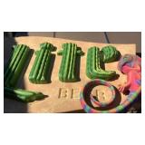 Lite beer plastic wall sign with iquana, NIB