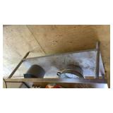 Table with stainless top 23-5/8d x 5