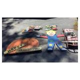 Wood & metal holiday decor