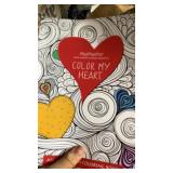 Balloons on sticks and coloring books