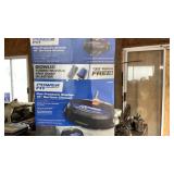 Pressure washer surface cleaner attachment