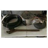 Hoses Rusty Crescent Wrench, Rope, Wheel. jumper