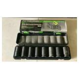 Pittsburg Pro Deep Well Impact Socket Set 3/4"