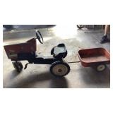 Allis Chalmers 7045 peddle tractor with wagon
