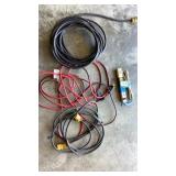 Power outlet strip and extension/drop cords