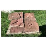 Brick pavers and tarp