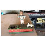 Cast coin bank "trick dog"