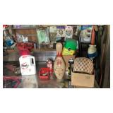 Contents in/on and wall above stainless work