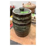 Cookie jar whiskey barrel