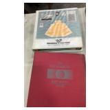 Binders, calculator, index card boxes, etc