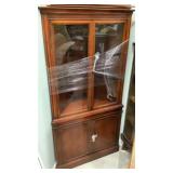 Corner cabinet 34w x 72t, with shelves