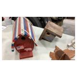 Bird houses, wall shelves, cigar box, wall decor,