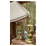 Pair of brass looking lamps