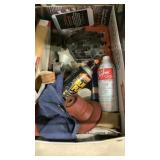 Box of oil filters misc automotive, sea foam