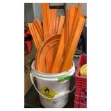 Plastic race track pieces