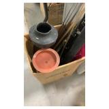 Fishing poles and plungers, campfire utensils