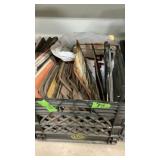 Milk crate of license plates