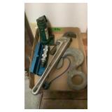 Pipe Wrench, Impact Set, Bottle Jack, Hook